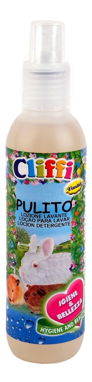 Лосьон для кошек и собак Cliffi Pulito очищение шерсти, без смывания, 200 мл