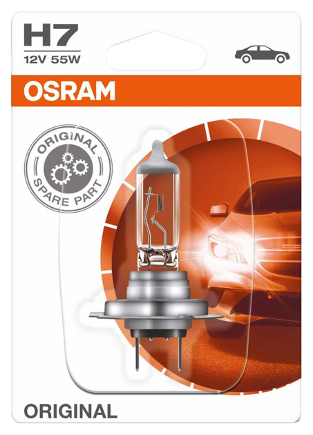 фото Лампа галогенная osram original line 55w h7 64210-01b