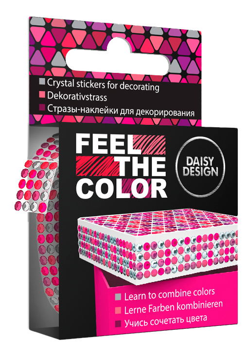 

Наклейки-стразы Daisy Design Feel the Color розовые, Розовые