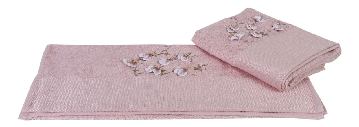 фото Банное полотенце hobby home textile розовый
