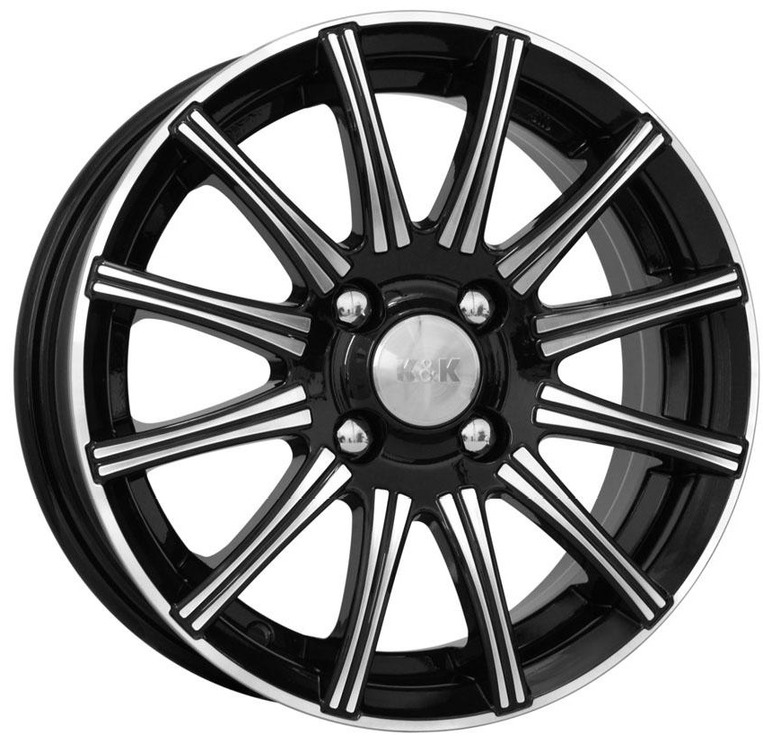 

Колесный диск K&K R16 7J PCD5x105 ET38 D56.6 WHS063584, Черный