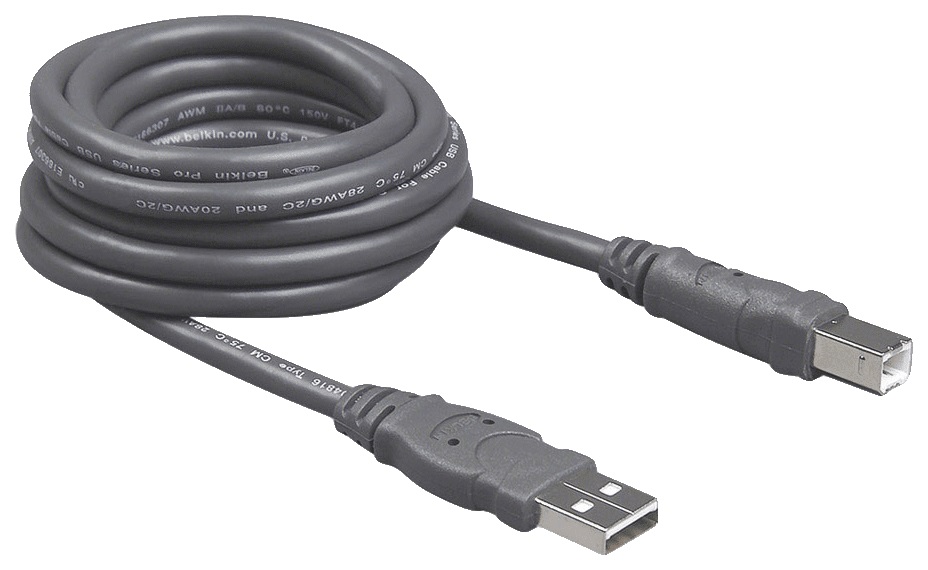 фото Кабель belkin usb a-usb b, m-m 4,8м black (f3u154bt4.8m)