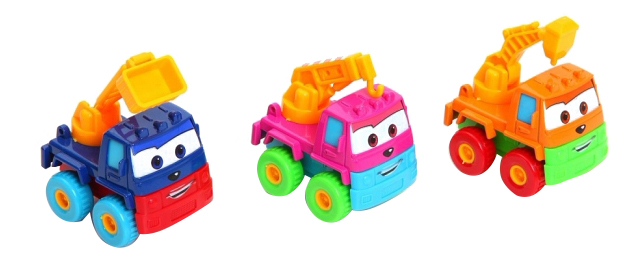 

Набор из трех мультяшных машинок Construction Truck Gratwest В61657, Разноцветный, Набор из трех мультяшных машинок construction truck В61657