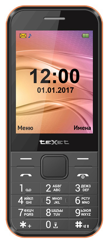 фото Мобильный телефон texet tm-302 black