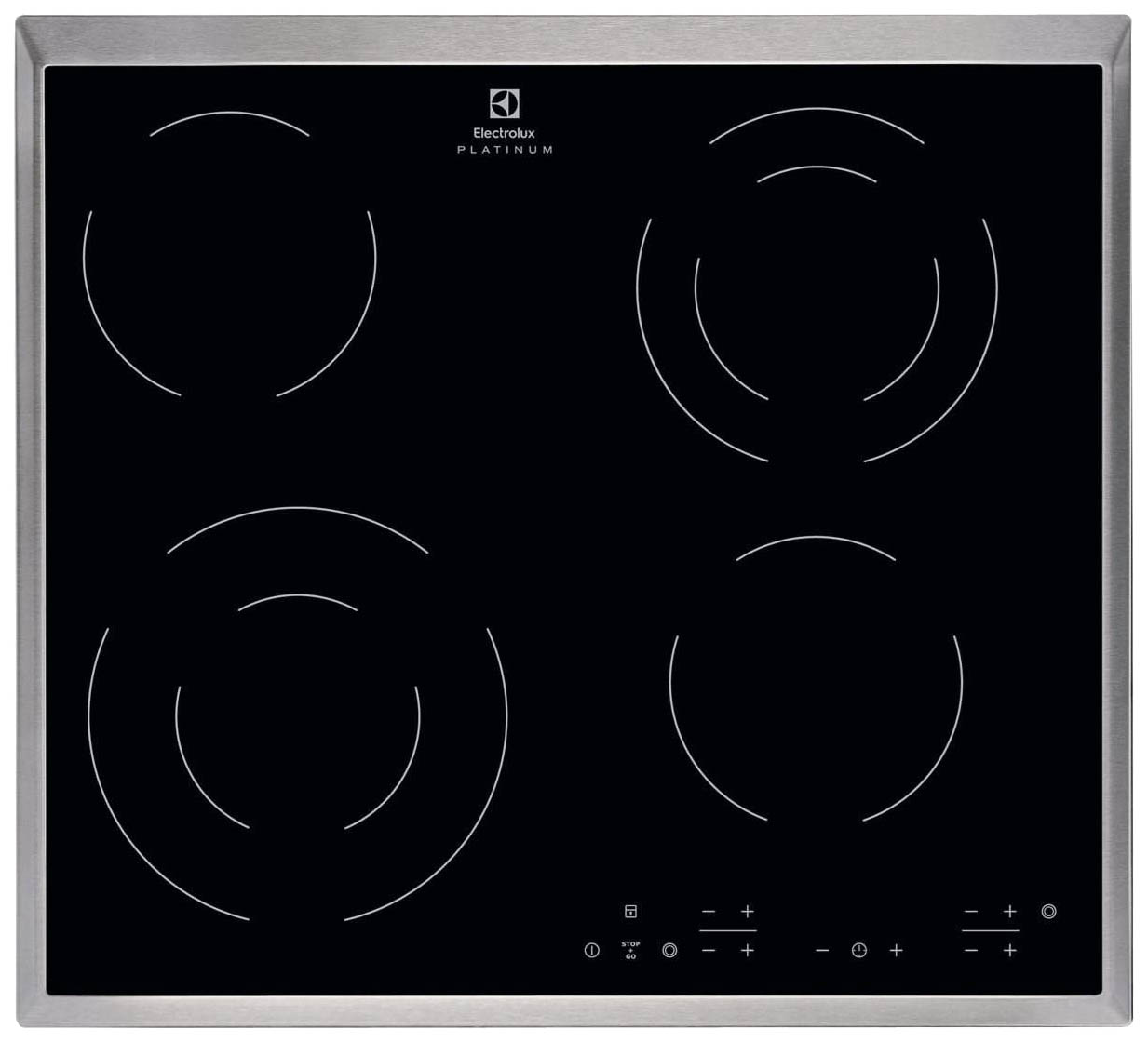 фото Встраиваемая варочная панель электрическая electrolux cee6432kx black