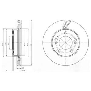 фото Тормозной диск delphi bg4206