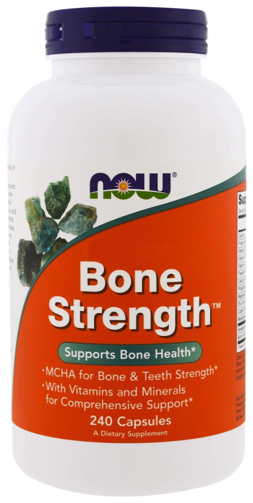 фото Комплексное средство для суставов и связок now bone strength 240 капс. now sports