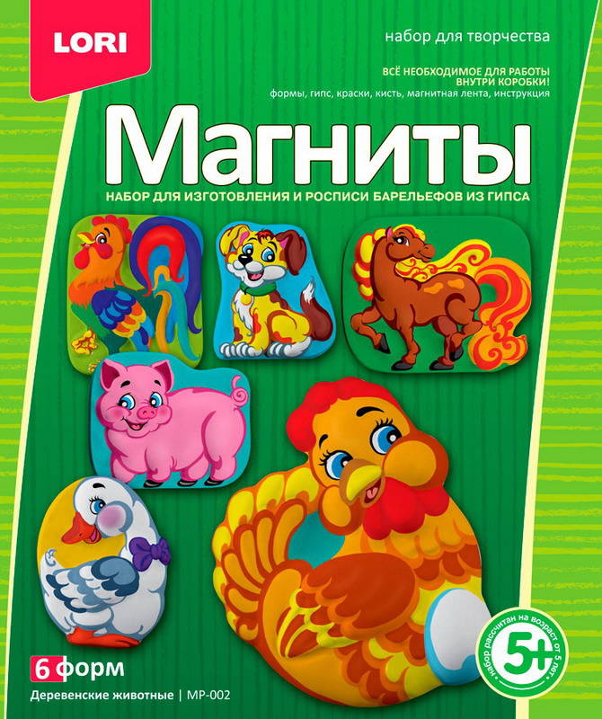 фото Фигурки на магнитах деревенские животные lori