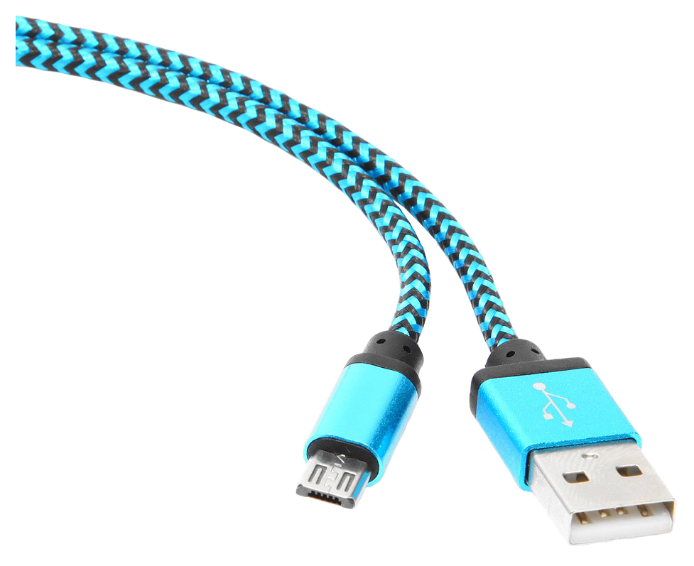 фото Кабель gembird "cablexpert cc-musb2bl" usb2,0 соединительный usb a-microb, синий (1,0м)