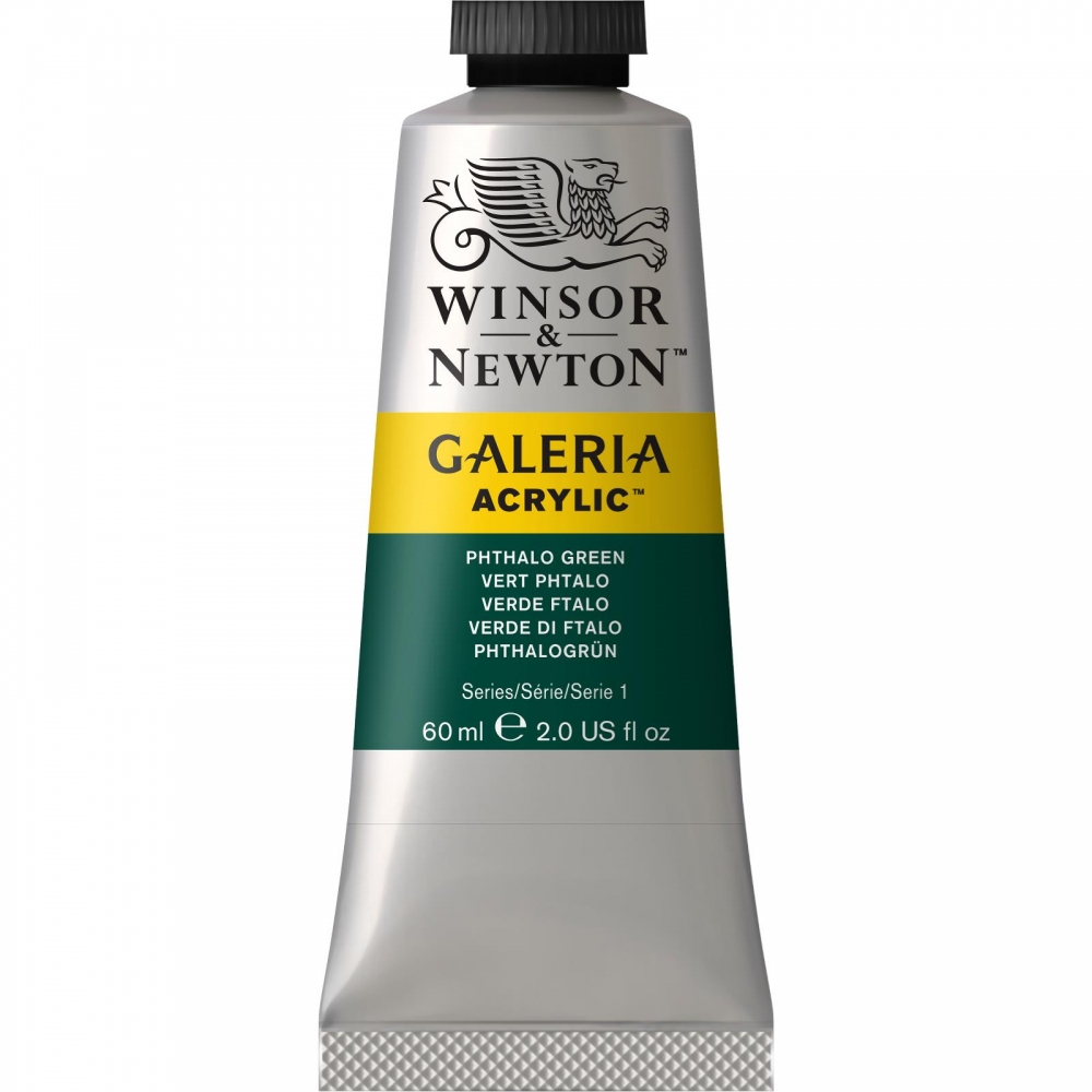 фото Акриловая краска winsor&newton galeria зеленый фтало 60 мл