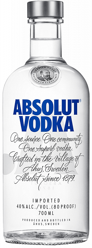 Водка Absolut, 40 %, 700 мл