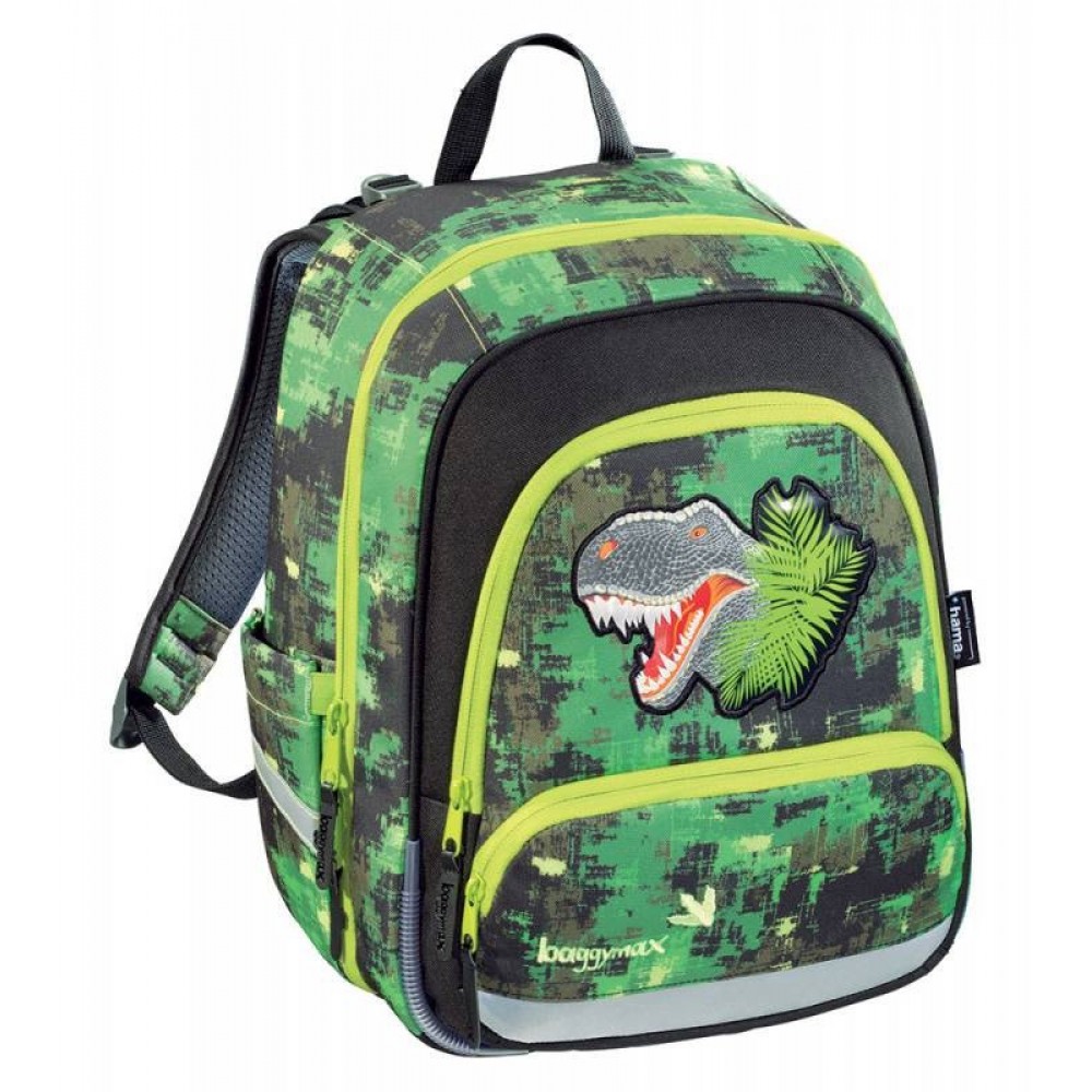 фото Рюкзак детский hama 138536 baggymax speedy - green dino, без наполнения 430104