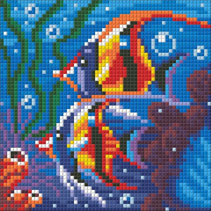 

Алмазная вышивка Алмазная Живопись Обитатели рифа, 15x20 см, Обитатели рифа