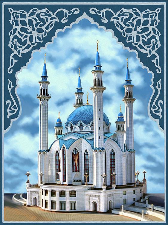 

Алмазная вышивка Алмазная Живопись Мечеть Кул-Шариф, 30x40 см, Мечеть Кул-Шариф