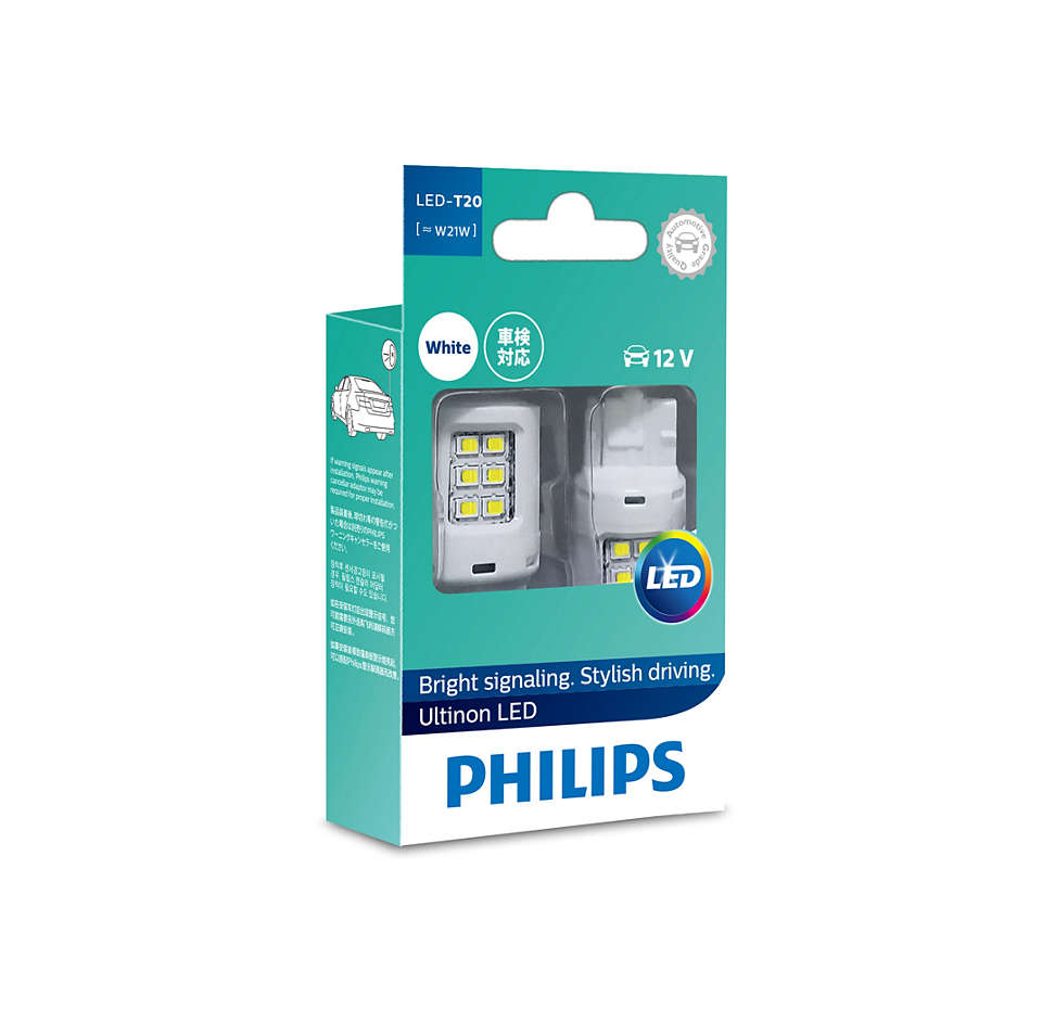 фото Лампа w21 led white (компл.2 шт.) philips арт. 11065ulwx2