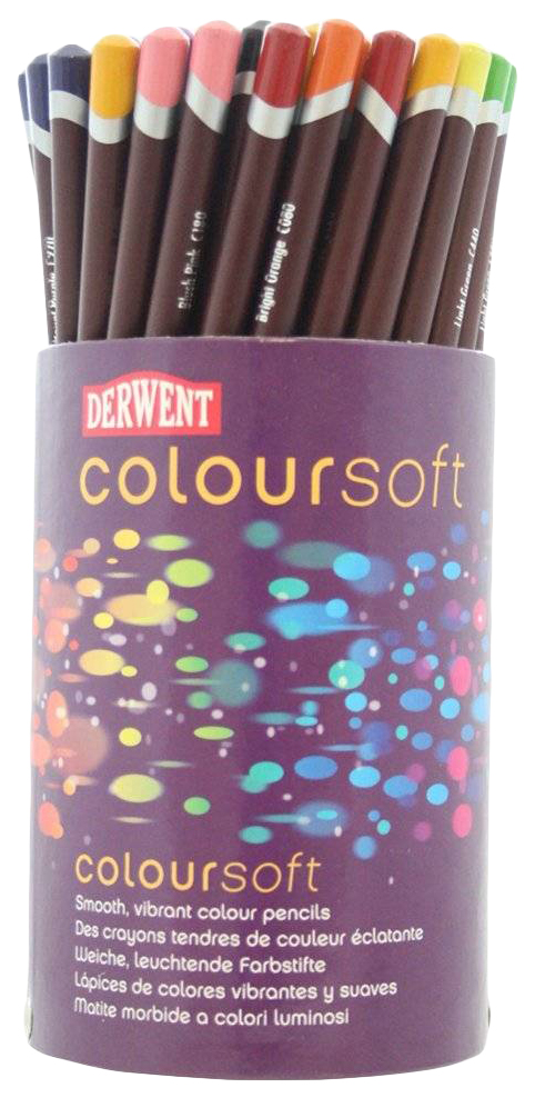 фото Карандаши цветные derwent coloursoft 701030 72 шт