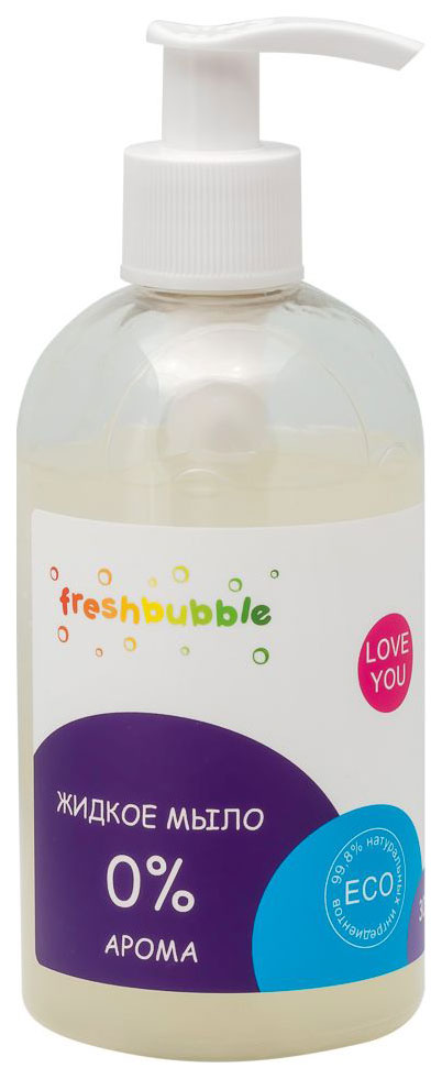 фото Жидкое мыло freshbubble levrana "0% арома" 300 мл