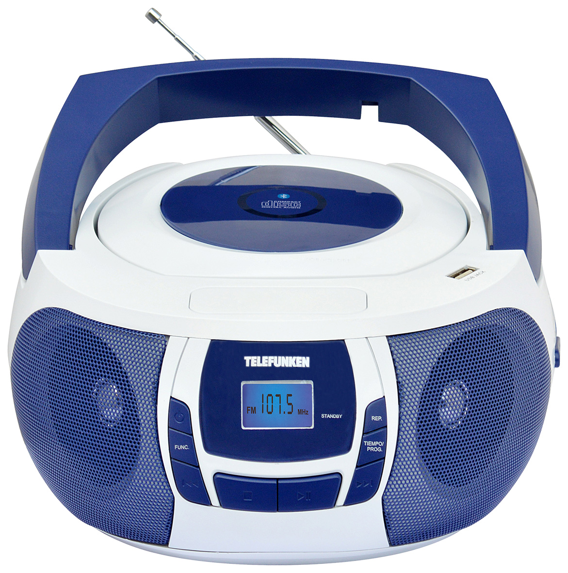 

Магнитола Telefunken TF-CSRP3498B Blue/White, TF-CSRP3498B