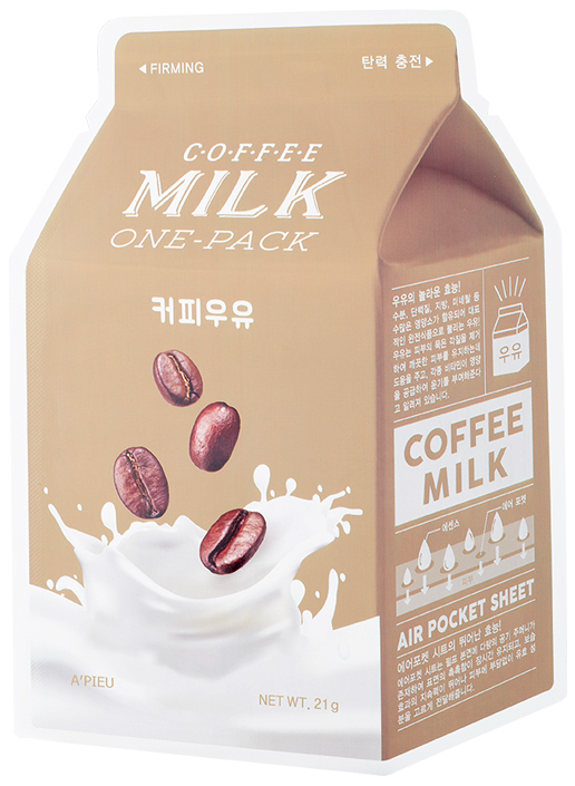 Маска для лица A'Pieu Coffee Milk One-Pack 21 г мыло для лица и тела madame heng detox coffee 80г