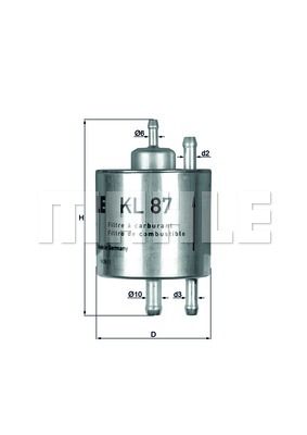 Фильтр топливный KNECHT KL 87