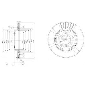 

Тормозной диск DELPHI BG3527C