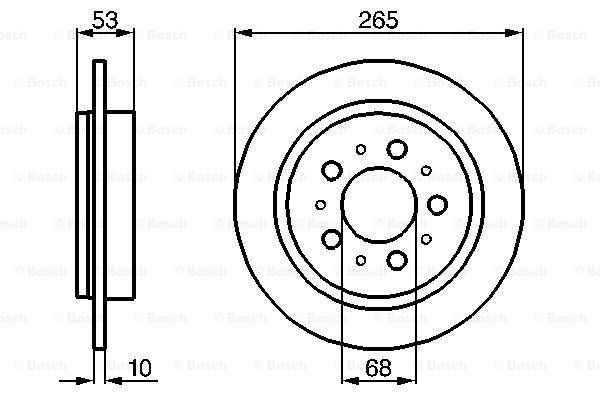 фото Тормозной диск bosch 0986478042