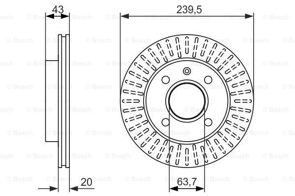 фото Тормозной диск bosch 0986479874