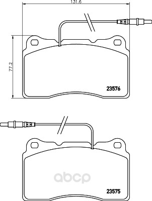 

Комплект тормозных колодок Hella 8DB355018671