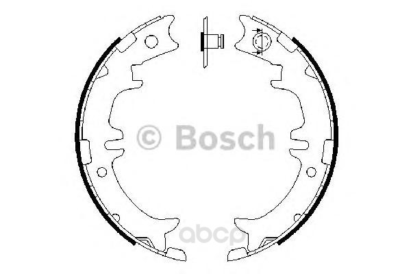 

Комплект тормозных колодок BOSCH 0986487615