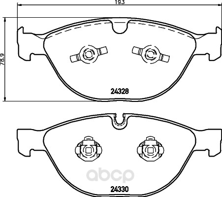 

Тормозные колодки HELLA PAGID/BEHR дисковые 8DB355012521