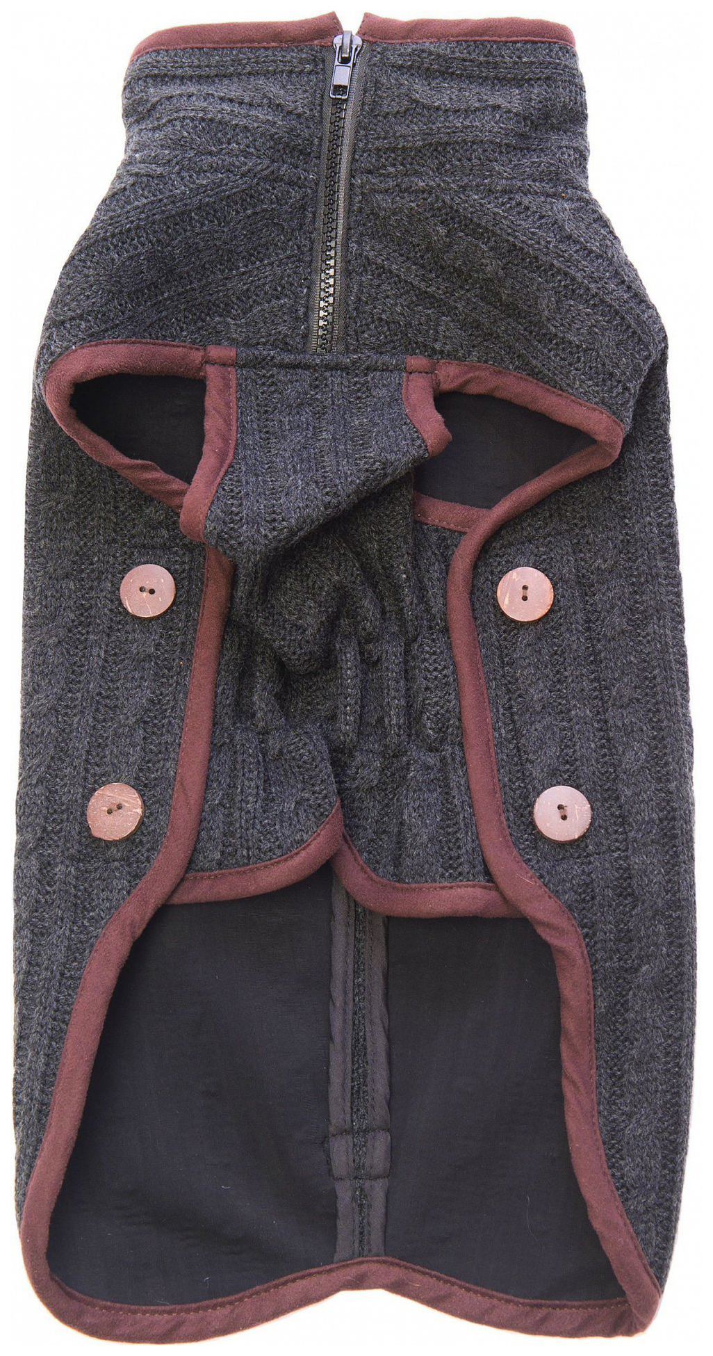 

Куртка для собак Dog Gone Smart мужской, коричневый, длина спины 60 см, Nano Knit Sweater