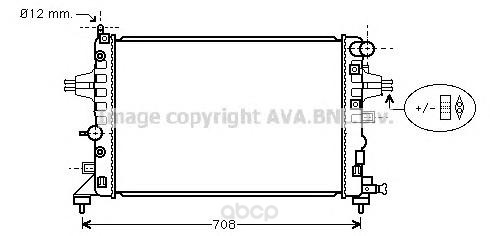 фото Радиатор охлаждения двигателя ava ola2362