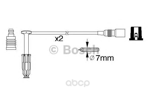 

Комплект высоковольтных проводов BOSCH 0986356311