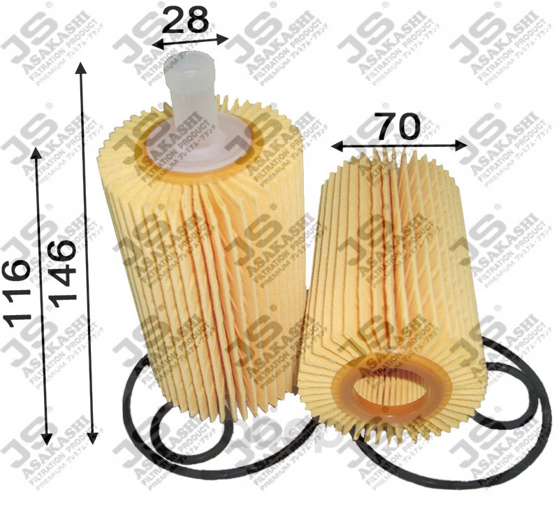 фото Фильтр масляный двигателя js asakashi oe0071