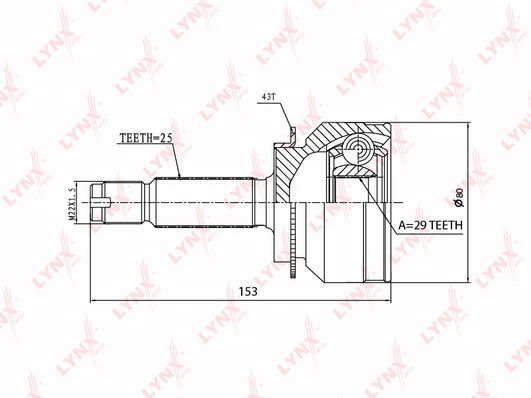 

Шрус LYNXauto CO-3641A