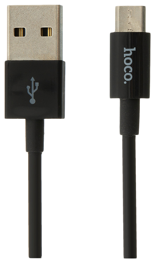 фото Кабель hoco x23 skilled microusb 1м black