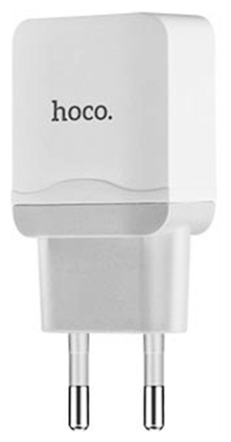 фото Сетевое зарядное устройство hoco c33a, 2xusb, 2,4 a, white