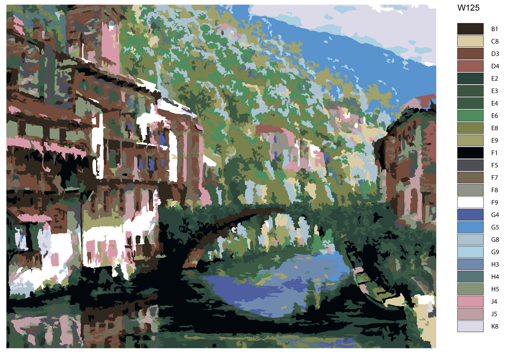 

Картина по номерам, 40 x 50, W125, W125