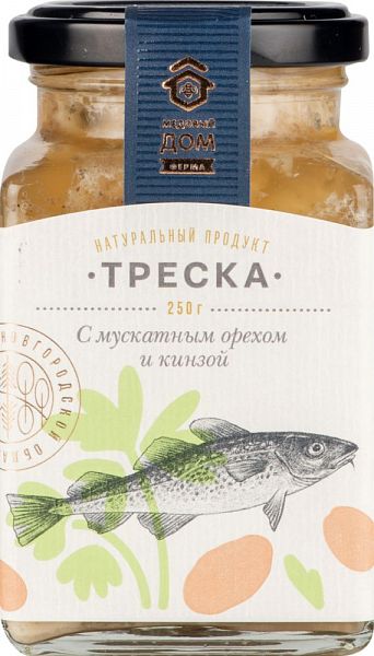 

Треска Медовый дом с мускатным орехом и кинзой 250 г