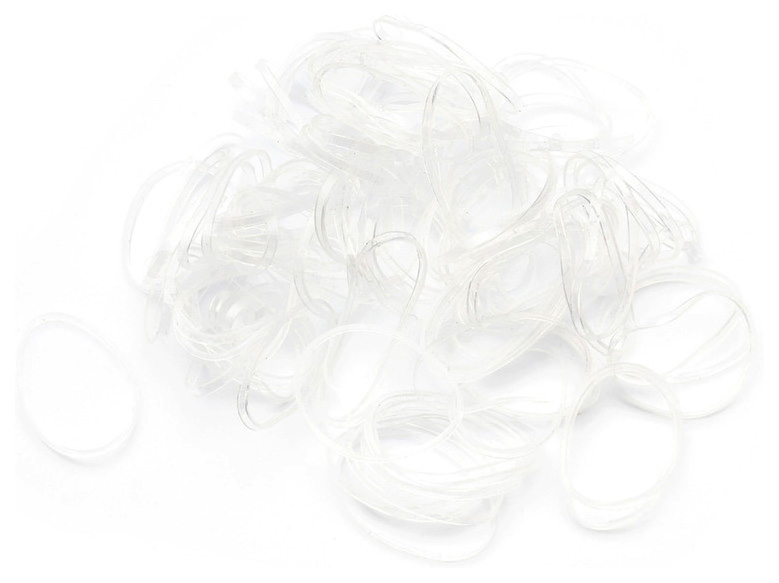 фото Набор резинок для волос гурмандиз прозрачный 100 шт