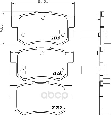

Тормозные колодки дисковые HELLA 8DB355027801