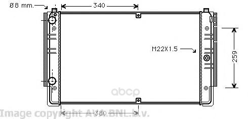 

Радиатор охлаждения двигателя Ava VWA2149