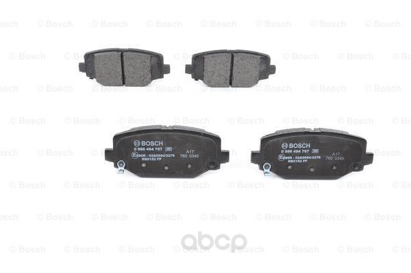 

Тормозные колодки Bosch задние дисковые для Fiat 986494767