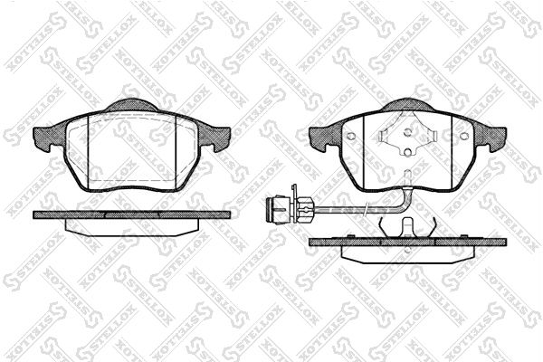 

Тормозные колодки Stellox дисковые 401002BSX