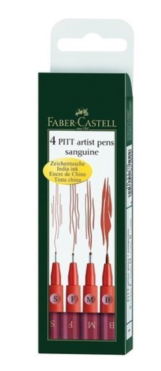 

Капиллярные ручки "Pitt Artists Pen", кроваво-красные