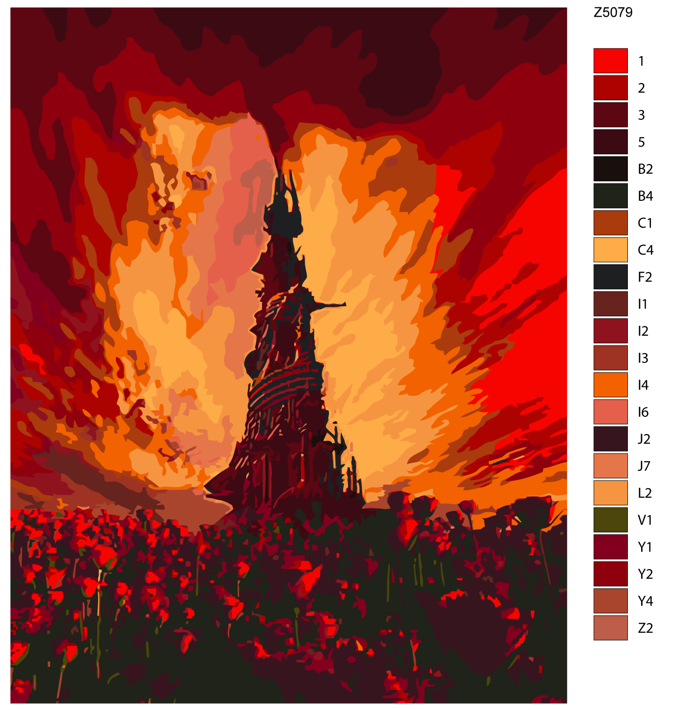 

Картина по номерам, 40 x 50, Z5079, Z5079
