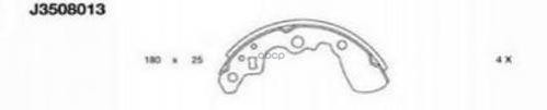

Комплект тормозных колодок NIPPARTS J3508013