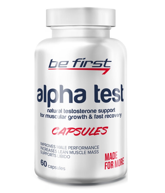 фото Спортивная добавка be first alpha test capsules 60 капсул