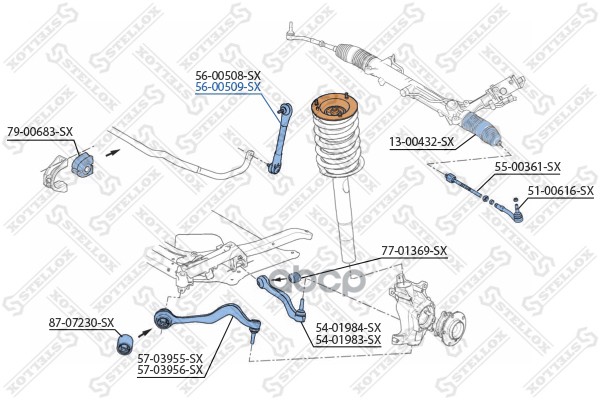 фото Стойка стабилизатора stellox 5600509sx