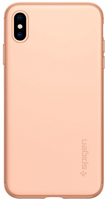 фото Чехол spigen thin fit 360 (065cs25351) для iphone xs max (blush gold)